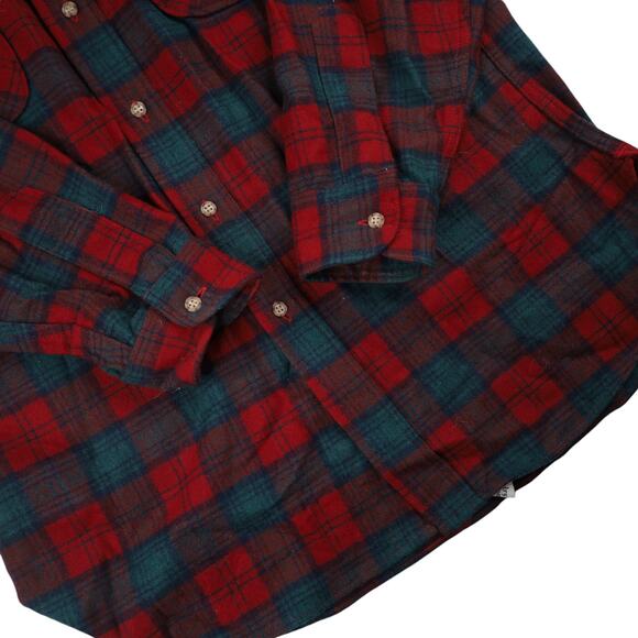 Vintage Pendleton %100 Wool Lindsay Tartan Plaid Flannel Shirt - Picture 3 of 10